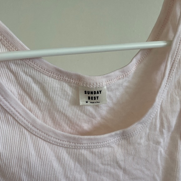 Sunday Best Cropped Tank Pink (Medium) - Picture 3 of 6